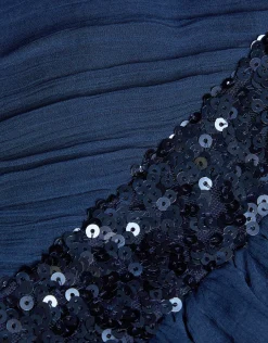 Abigail One-Shoulder Prom Dress Blue