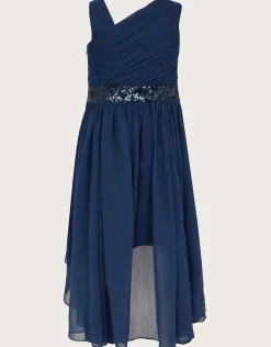 Abigail One-Shoulder Prom Dress Blue