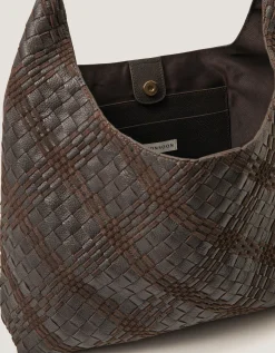 Adele Woven Leather Shoulder Bag