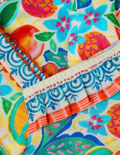 Alani Fruit Print Top & Trouser Set Yellow