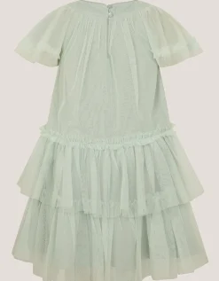 Anastasia Embellished Tulle Party Dress Green