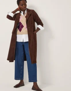 Anne Sleeveless Argyle Knitted Vest Camel