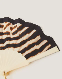 Annie Animal Print Foldable Fan