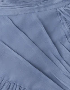 Arianna One-Shoulder Tulle Prom Dress Blue