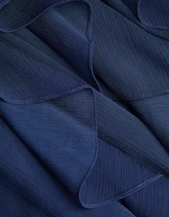 Arizona Halter Ruffle Prom Dress Blue