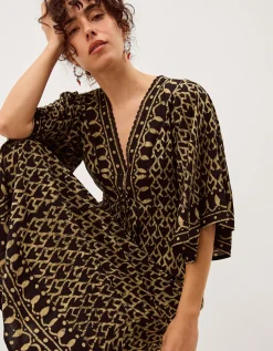 Arti Print Midi Kaftan Black