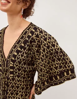 Arti Print Midi Kaftan Black