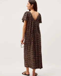 Arti Print Wide Leg Jumpsuit Black