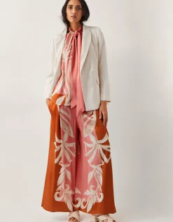 Ashley Double-Breasted Blazer Ivory