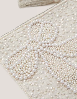 Audra Beaded Bow Pouch