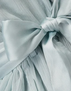 Ava Cape Sleeve Chiffon Bridesmaid Dress Green