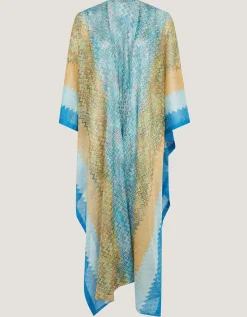 Ava Knit Beach Cover Up Blue