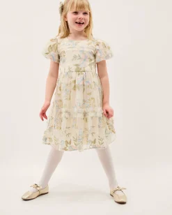 Azalea Ruffle Floral Embroidered Party Dress Multi