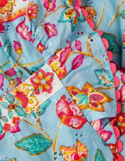 Baby Adara Floral Print Dress Blue