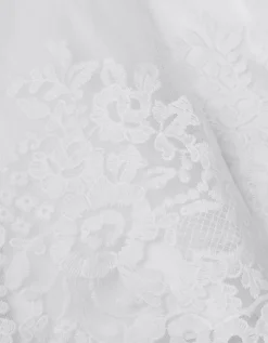 Baby Athena Floral Embroidered Dress White