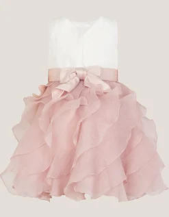 Baby Cancan Ruffle Party Dress Pink