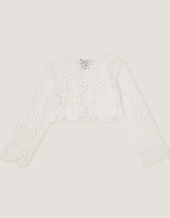 Baby Carmela Crochet Cardigan Ivory