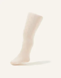 Baby 35 Denier Polka Dot Tights Ivory