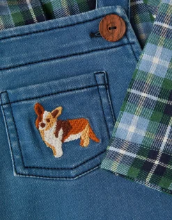 Baby Digby Denim Dungaree & Shirt Set Blue
