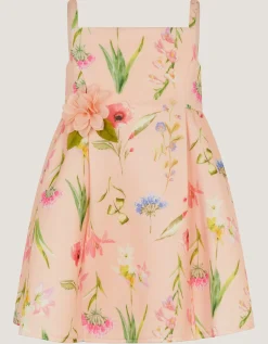 Baby Dream Strappy Floral Party Dress Pink