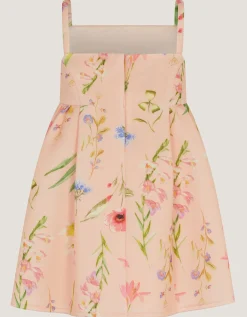 Baby Dream Strappy Floral Party Dress Pink