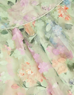 Baby Eliza Floral Appliqué Party Dress Multi