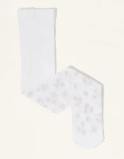 Baby Floral Print Tights Pink