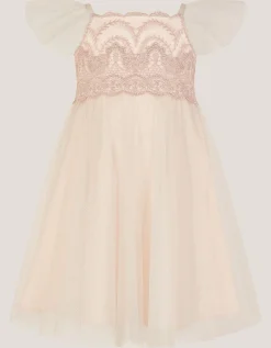 Baby Francesca Lace Tulle Party Dress Pink