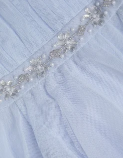 Baby Pennie Mesh Party Dress Blue