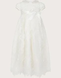 Baby Provenza Silk Christening Gown Ivory