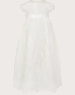 Baby Provenza Silk Christening Gown Ivory