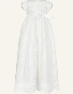 Baby Provenza Silk Christening Dress Ivory