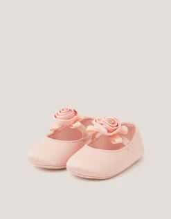 Baby Rosette Booties Pink