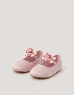 Baby Rosette Walker Shoes Pink