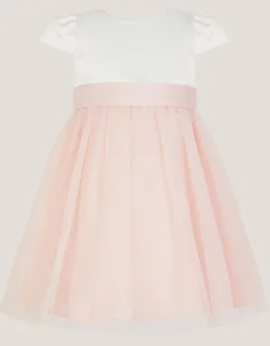 Baby Satin Bridesmaid Dress Pink