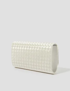 Becky Woven Bridal Clutch Bag
