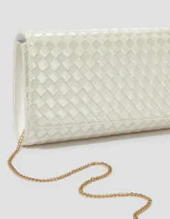 Becky Woven Bridal Clutch Bag