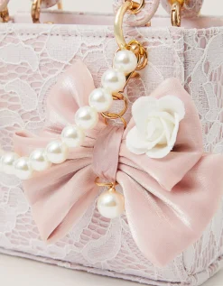 Bow Charm Lace Bag