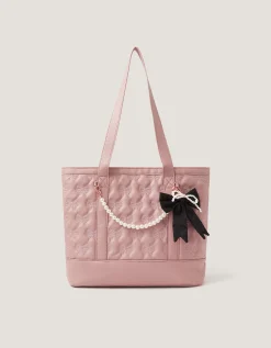 Bow Charm Tote Bag