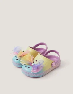 Bow Glitter Ombré Clogs Multi