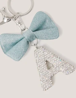 Bow Initial Bag Charm Multi