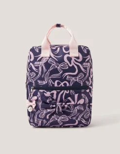 Bow Print School Backpack