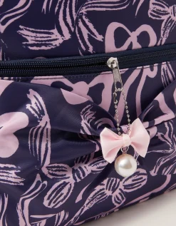 Bow Print School Backpack