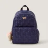 Bow Quilted School Backpack