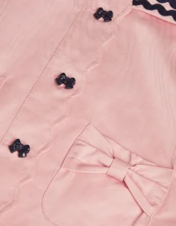 Bow Sailor Jacket Pink
