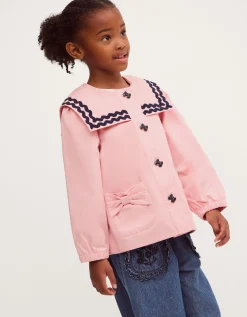 Bow Sailor Jacket Pink