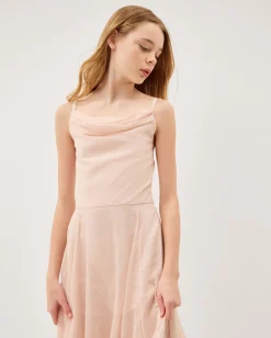 Cali Cowl Neck Prom Dress Pink