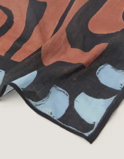 Callie Thorpe x Monsoon Wave Print Square Cotton Scarf