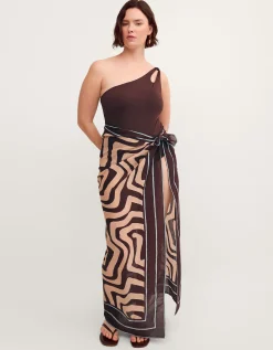 Callie Thorpe x Monsoon Wave Print Sarong