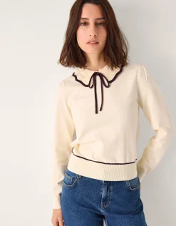 Carla Collar Jumper Ivory